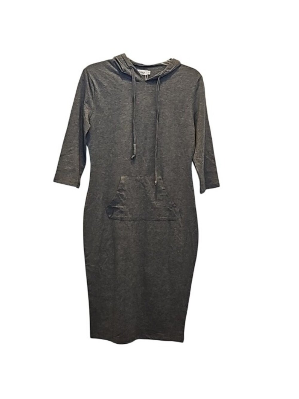 MISSKY Hooded Casual Dress Small New Women's Jersey Knit Gray Loungewear